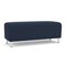 Lesro Siena Lounge Reception Loveseat Bench, Brushed Steel, RF Blueberry Upholstery SN6001 - alternate 1